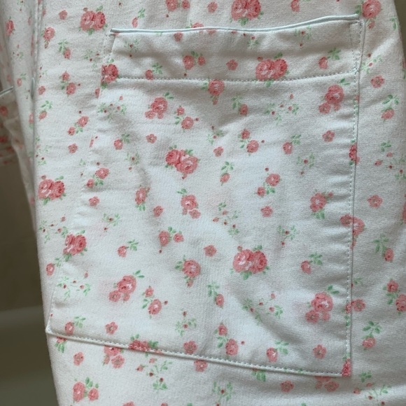 Miss Elaine Interlock knit short robe 3/4 sleeves Size S - Picture 4 of 9